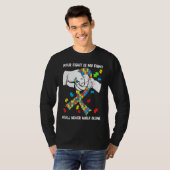 T-shirt Autism Awareness You Will Never Walk Alone Support (Devant entier)