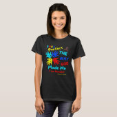 T-shirt Autism Blessed Psalm Perfect God Made Me Unmasking (Devant entier)