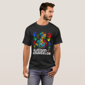T-shirt Autism Counselor Navigating Autism Autism Counseli (Devant entier)