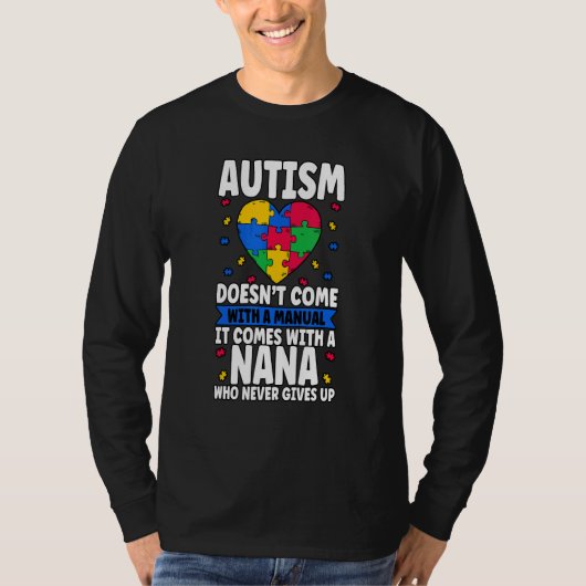 T-shirt Autism Doesnt Come With A Manual (Devant)