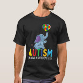 T-shirt Autism Elephant Walking A Different Path For Kids (Devant)