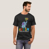 T-shirt Autism Elephant Walking A Different Path For Kids (Devant entier)