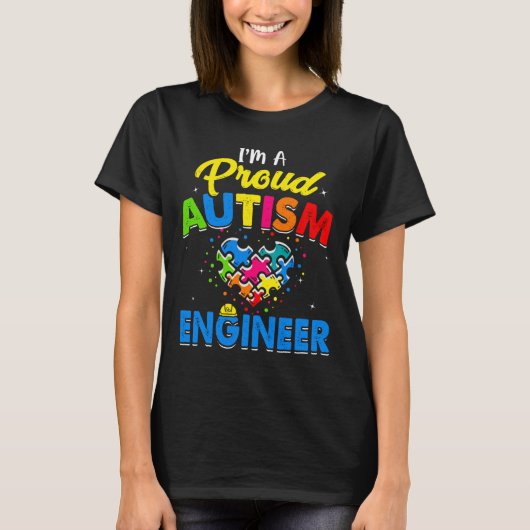 T-shirt Autism Engineer Sensibilisation sur l'autisme Acce (Devant)