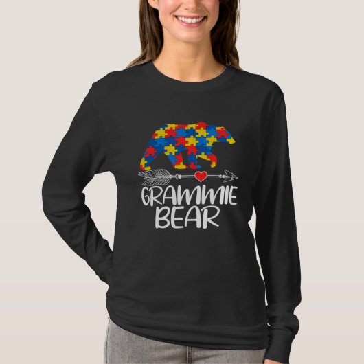 T-shirt Autism Grammie Bear Autistic Support Autism Awaren (Devant)