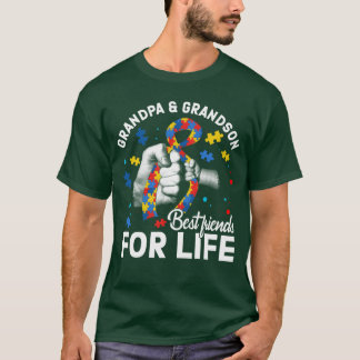 T-shirt Autism Grandpa Grandson meilleur ami pour la vie v