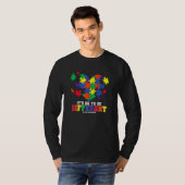T-shirt Autism Heart Puzzle Support Sensibilisation sur l' (Devant entier)