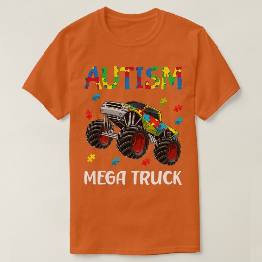T-shirt Autism Mega Truck 3 (Design devant)