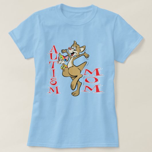 T-shirt Autism Mom - Kangaroo et Joey (Design devant)