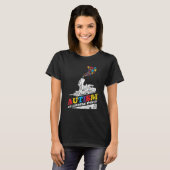 T-shirt Autism Puzzle Train Toy Don Support Autism Award (Devant entier)