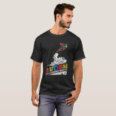 T-shirt Autism Puzzle Train Toy Support Sensibilisation su (Devant entier)