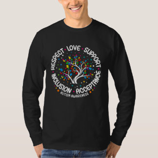 T-shirt Autism  Respect Love Support Autistic Autism Aware