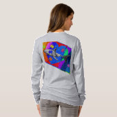 T-shirt Autism Shark WOMANS GREY (Dos entier)