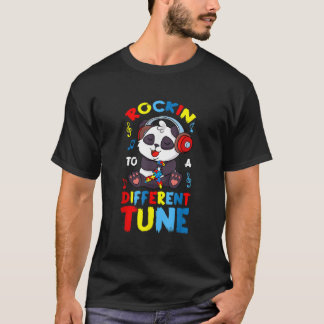 T-shirt Autism Spectrum Disorders Panda Headset Puzzle Pie