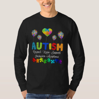 T-shirt Autism Women Men Respect Love Support Autism Awar