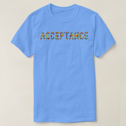 T-shirt autisme Acceptation s (Design devant)