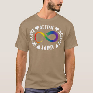 T-shirt Autisme Accepter Adapt Advocate 1