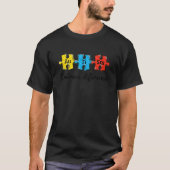 T-shirt Autisme Accepter les différences Puzzle Sensibilis (Devant)