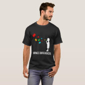 T-shirt Autisme - Accepter les différences - Soutenir la s (Devant entier)