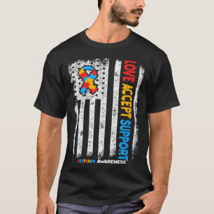 T-shirt Autisme Amour Autiste Accepter Soutenir Sensibilis
