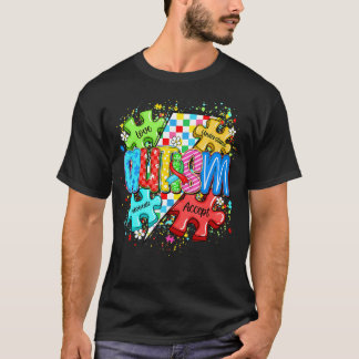T-shirt Autisme Amour Comprendre Accepter Défenseur Sensib