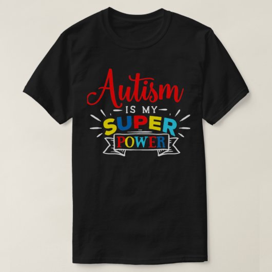 T-shirt Autisme Asperger Sensibilisation Trisomie TDAH Cad (Design devant)