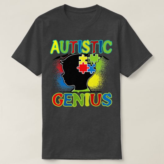 T-shirt Autisme Autisme Génie Sensibilisation sur l'autism (Design devant)