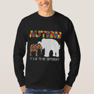 T-shirt Autisme Awearness Il Est Ok D'Être Différents Mis