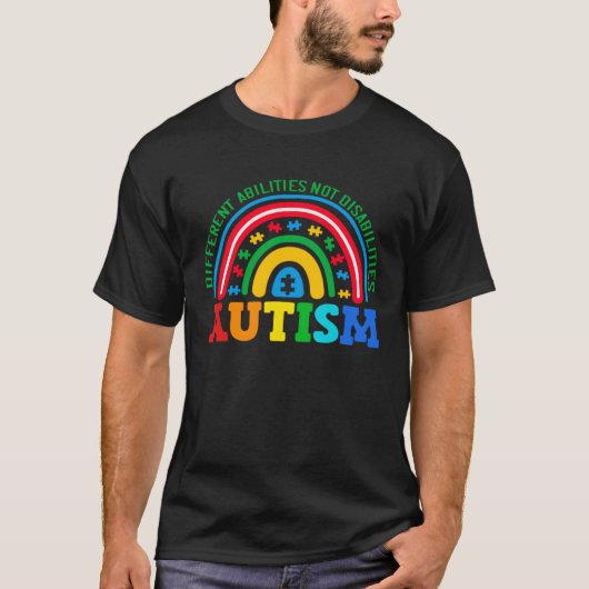 T-shirt Autisme Capacités différentes et non handicaps Aut (Devant)