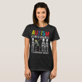 T-shirt Autisme-C'est une capacité différente Dabbing Skel (Devant entier)