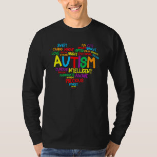 T-shirt Autisme Coeur Fière Autisme Maman Famille Autisme 