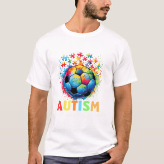 T-shirt Autisme de balle de football