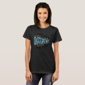 T-shirt Autisme Différent Pas Moins Sensibilisation à l'au (Devant entier)