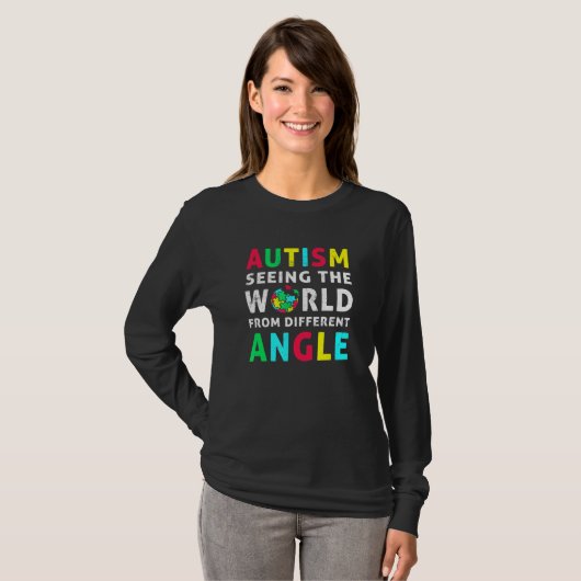 T-shirt Autisme Différente Sensibilisation Autistique Puzz (Devant entier)