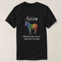Autisme - "différentes rayures" avec la pièce en t