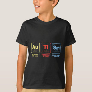 T-shirt Autisme Éléments Mois de sensibilisation Autistiqu
