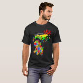 T-shirt Autisme éléphant Différent Pas Moins Être Un Puzzl (Devant entier)
