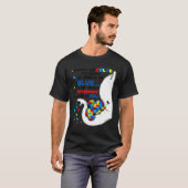 T-shirt Autisme Eléphant Maman Différence d'éléphant Alors (Devant entier)
