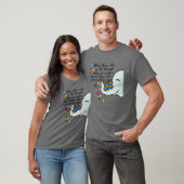 T-shirt Autisme Éléphant Maman Enfant Voir La Vie De Maniè (Unisexe)