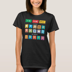T-shirt Autisme espagnol AAC PECS Pointing Communication 0