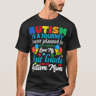 T-shirt Autisme Est Un Voyage Autisme Maman Sensibilisatio