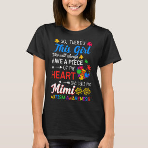 T-shirt Autisme-Femme Mens Theres Cette Fille Qu'Elle M'Ap