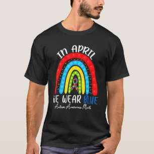 T-shirt Autisme Fidget Pop It Arc-en-ciel Nous Portons Ble
