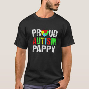 T-shirt Autisme fière et déprimée Famille de coeur appy