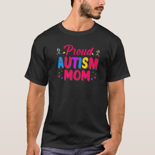 T-shirt Autisme Fière Maman Enfants Autisme Soeur Garçons (Devant)