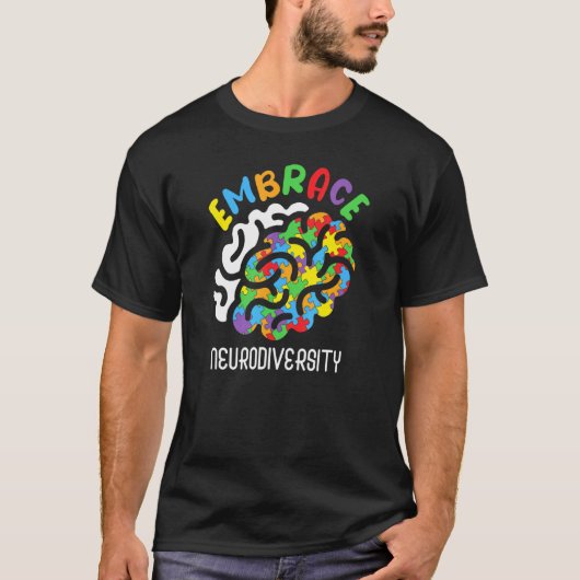 T-shirt Autisme gentillesse Embrasser Neurodiversity Rainb (Devant)
