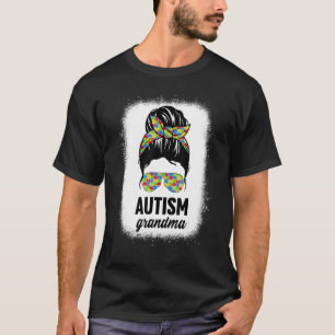 T-shirt Autisme Grand-mère Nana Chignon En désordre Autism