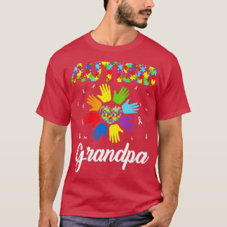 T-shirt Autisme Grand-père Amour Amour Amour Sensibilisati