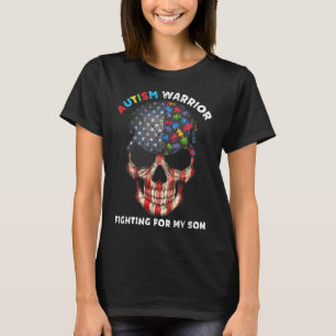 T-shirt Autisme Guerrier Lutter Pour Mon Fils Dons Pour Ma