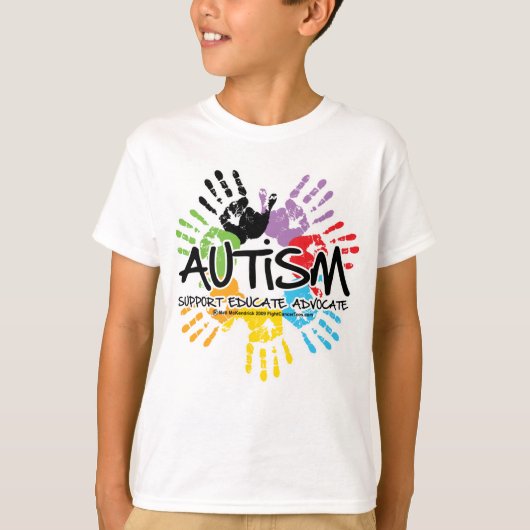 T-shirt Autisme Handprint (Devant)