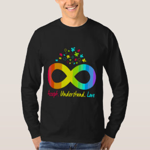 T-shirt Autisme Infinité Puzzle Symbole Autisme Accepter S